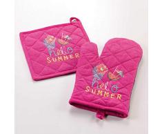 douceur dinterieur Ibiza Gant + MANIQUE, Multicolore, 17 x 28 CM/20 x 20 CM