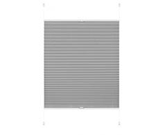 GARDINIA Fermoir Décoratif Uranus avec barre, Décoration et Fronçage de Tissus et Rideaux, Dimension extérieure à 14,5 cm, Métal, Aspect Inox