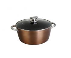 WECOOK Sauteuse Haute Professionnel, Aluminium forgé, doré, 32 x 32 x 25 cm