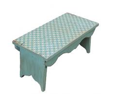 QEYKO Moderne Casablanca Shabby Chic Tabouret Marche-Pied Pliant de Cuisine de Salle de Bain Starage