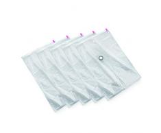Compactor RAN9888 Lot de 5 Sacs de Compression sous Vide, Taille XL, 80x130cm, Transparent