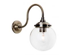 Firstlight Victoria Applique murale Métal E27 40 W Laiton vieilli Transparent