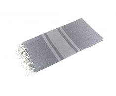 Sun and Surf Light Grey Fouta 100% Cotton 2600-A6, 90x170cm