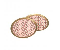 Pipol de Bazar Trueshopping Dessous de Verre, Rouge, Lot de 6