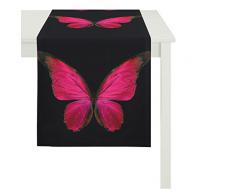 Apelt Chemin de Table, Rose foncé/Noir, 45x135