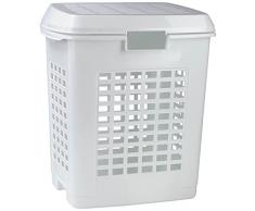 Denox 24220.050 Panier Ã Linge ajourÃ© Blanc 50 l