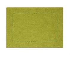 Excelsa Cottage Chemin de Table, Coton, 48Â x 33Â x 1Â cm 48x33x1 cm Vert