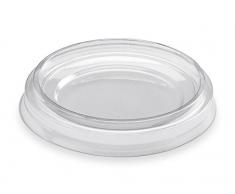 GUILLIN - MOULIPACK CVBODVER250C CARTON DE 600 Couvercle Pour Verrine Ronde Type Bodega 25Cl, Plastique, Transparent, 8,9 x 8,9 x 0,6 cm