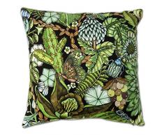 Nadja Wedin design klorofyll â Housse de Coussin en Velours 48 x 48 cm, Vert