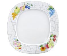 Thoune Leon Puzzle Assiette Ã Dessert, Porcelaine, Blanc, 20Â x 20Â x 2Â cm