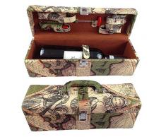 Weinbox weinset coffret daccessoires 6 piÃ¨ces avec tire-bouchon sommelier tire bouchon verseur en cuir Ã©lÃ©gant coffret accessoires du vinvin de lN 16-11