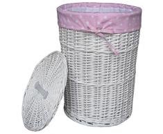 Dvier vwwk-22wrd C Panier Ã Linge, Panier, Blanc, 46Â x 46Â x 62Â cm