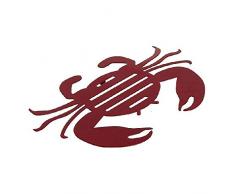 DCASA Dessous de plat en métal avec crabe, appliqué