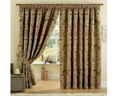 Curtina Maybury Claret Embrasse, Tissu, Terre Cuite, Tiebacks