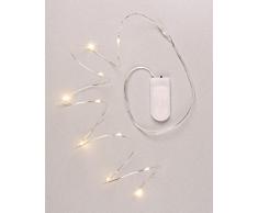 GLOREX 6Â 8619Â 924Â Mini Guirlande Lumineuse 10Â LED, Aluminium, Transparent, 14,5Â x 8.6Â x 0,4Â cm