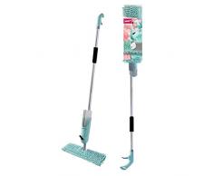 York Balai dessuie-Glace Plat avec pulvérisateur Dual Splash, PP, Vert/Gris Standard