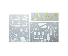 HEITMANN DECO 1008219 Autocollant pour fenÃªtre, Plastique, Weiss, 28,5x40cm