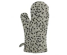 Raine et Humble fruité Pois Gant de Cuisine, Poudre de Coton, Gris, 32 x 18 x 2 cm