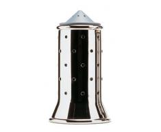 Alessi Mgsal Salière en Acier Inoxydable 18/10 Brillant avec Base et Couvercle en Pa, Bleu Clair