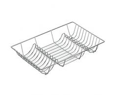 kela 49553 Egouttoir Ã Vaisselle Loop 48x31,5cm en mÃ©tal chromÃ©, Argent, 48 x 31,5 x 10 cm