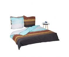 Relaxdays Draps Motif RayÃ© Housse de Couette, Polyester, Multicolore, 200x200x0,1 cm