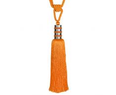 STEPHANOISE Embrasse Fantaisie, Orange, 29(h Pompon) x79 cm