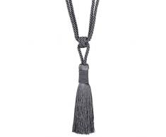 STEPHANOISE Embrasse, Gris Fonce/clai, 17(h Pompon) x73 cm