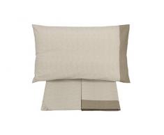 Gabel Parure de lit 1 Place Spot Drap Taupe