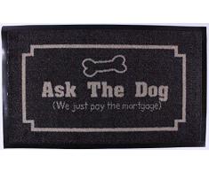 La Finesse Paillasson Nylon/PVC Noir/Gris, One