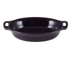 Appolia 223226526 Harmonie Plat Ovale CÃ©ramique Aubergine 26,5 x 17,8 x 6,2 cm
