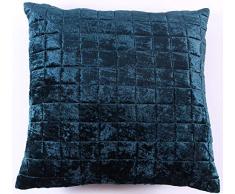 La Finesse Housse de Coussin carrée décorative 50 x 50 cm pour la Maison en Coton pour Le Salon, Le canapé, la Chambre à Coucher, Tissu coloré, Taille Unique