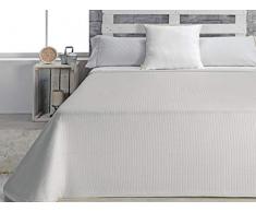 Maison en Tissu Couvre-lit pour lit de 135, Polyester, Gris, Mariage, 42Â x 34Â x 9Â cm