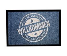 Achoka Welcome 10 Paillasson Polyester Imprimé 60 x 40 x 1 cm