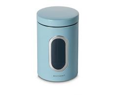 ECHTWERK VÃ©ritable boites de Conservation Â« Single Â» - Bleu Clair - pour Ranger Les farines, Sucre, cÃ©rÃ©ales, thÃ©, boÃ®te en mÃ©tal avec Couvercle hermÃ©tique et Grande fenÃªtre de visualisation