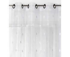 Linder Voilage à Åillets, Polyester, Blanc, 145x255