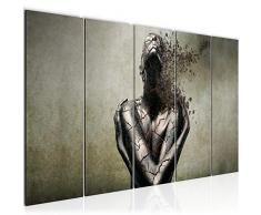 Tableau decoration murale Humain 150 x 60 cm - XXL Impression sur Toile Salon Appartment 5 Parties - prÃªt Ã accrocher - 612356a