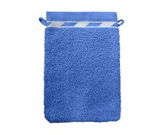 Santens OPTA Eponge Lot de 2 Gants de Toilette, Coton, Blue, 2X1622