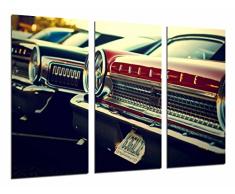 Tableau Moderne Photographique, Impression sur bois, Véhicule vintage, Ford galaxy, 97 x 62 cm, ref. 26605