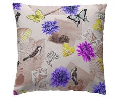 Martina Home â Housse de Coussin modèle Antique 40 x 40 cm Lilas