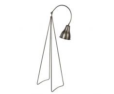Casa vivante Lampe sur pied, fer, E27, 25Â W, gris clair, 50Â x 33Â x 61,5Â cm