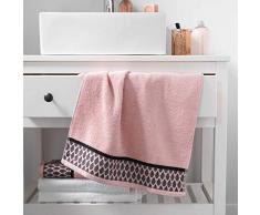 douceur dinterieur Botanica SERVIETTE DE TOILETTE, Rose, 50 x 90 CM