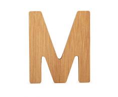 ABC Lettre M en Bambou Durable, Super combinable avec dautres Lettres comme décoration ou Plaque de Porte, particulièrement adaptée pour Apprendre à Lire Les Enfants Scolaires