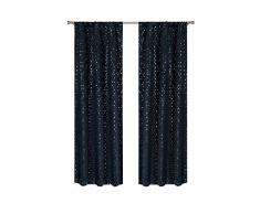 Duck River Rideaux occultants pour Chambre à Coucher, Indigo, 38x84 (2 Pieces)