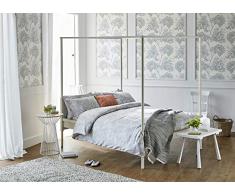 Harlequin Housse de Couette, Satin de Coton, Argent, 200Â x 200