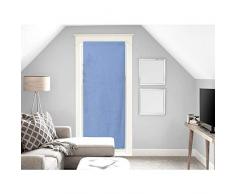 Soleil docre Panama Voilage Porte fenÃªtre, Coton, Bleu, 90 x 200 cm