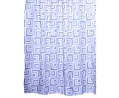 Papillion Rideau de Douche rétroââ, Polyester, Gris/Blanc, 180 x 200 cm
