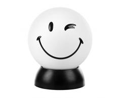 ONLI SM-2001/LW01 Lampe de Table Smiley World BIRBO, Blanc, avec Ampoule LED