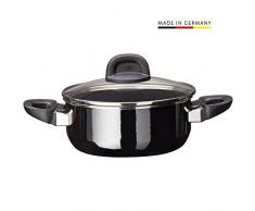 Silit Modesto Line Marmite en céramique fonctionnelle Silargan avec couvercle en verre Noir 20 cm 2,4 l