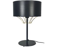 Peralta vidavi éclairage lampe de bureau 30 x 47 cm Noir et doré