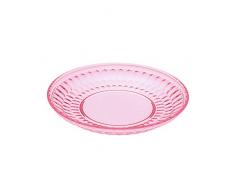 Villeroy & Boch 11-7309-0824 Boston col, Assiette dÃ©corative pour salades et Desserts avec Accent Rose, Verre de Cristal